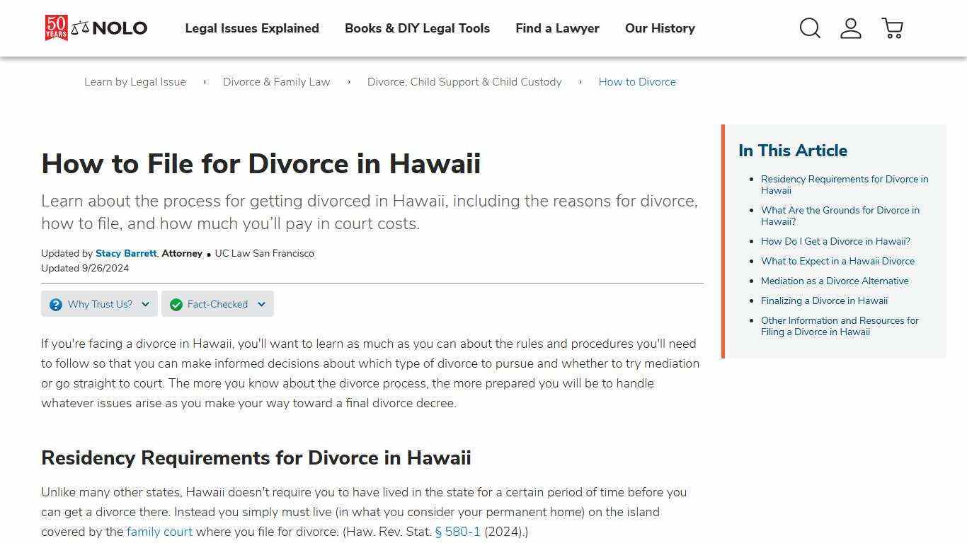 How to File for Divorce in Hawaii