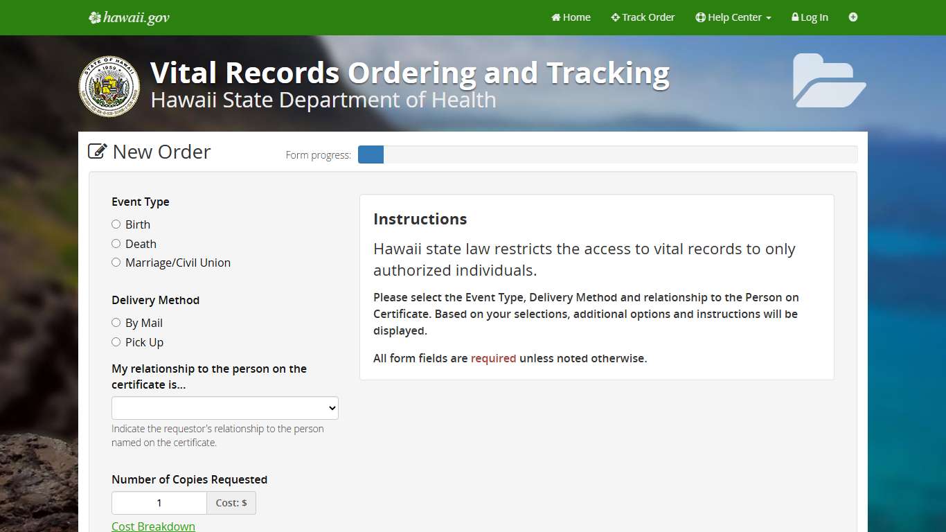 Vital Records | Hawaii DOH